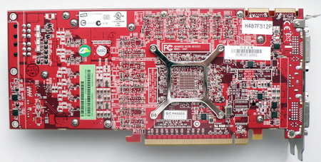 HIS radeon HD 4870 512 Mb back side